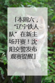 本周六，“辽宁铁人队”在新主场开赛！沈阳交警发布观赛提醒